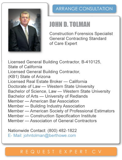 Construction Standard of Care Expert Witness